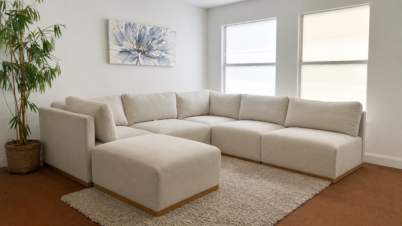 Modular Henredon 6-Piece Sectional