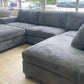 Thomasville Artesia Grey U-Shaped Sectional
