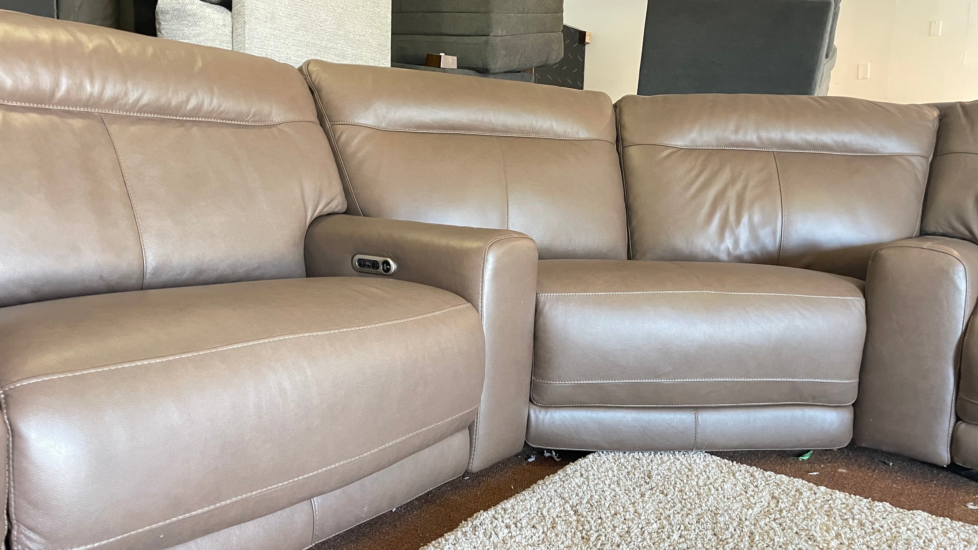 Atlas Top Grain Leather Sectional