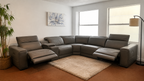 Karson Modular Leather Powered Reclining Sectional
