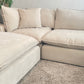 Sereen Cream Fabric Cloud Sectional