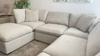 Thomasville Lowell Cloud Sectional w/ Ottoman