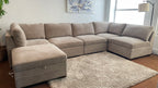 Thomasville Tisdale Modular Sectional w/ Storage Ottoman