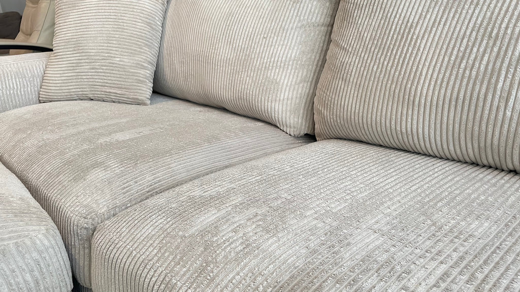 Corduroy Sectional w/ Ottoman