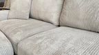 Corduroy Sectional w/ Ottoman