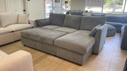 Coddle Sleeper Sofa w/ Reversible Chaise (grey)