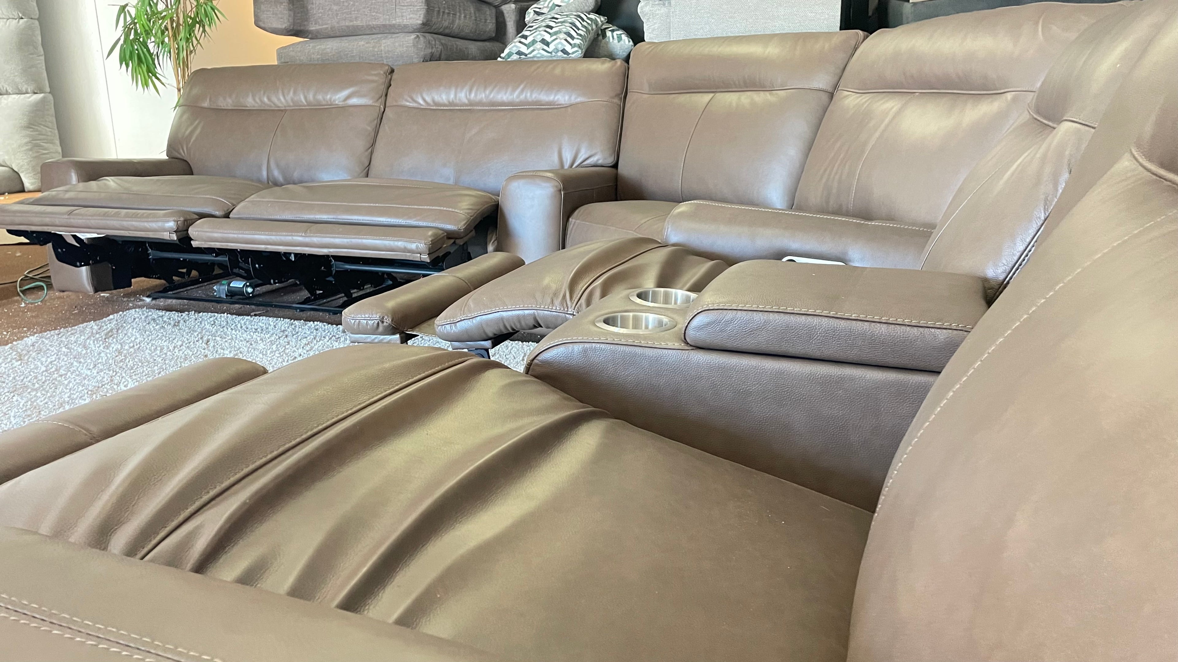 Atlas Top Grain Leather Sectional