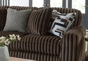 Midnight Madness 3pc Chocolate Sectional