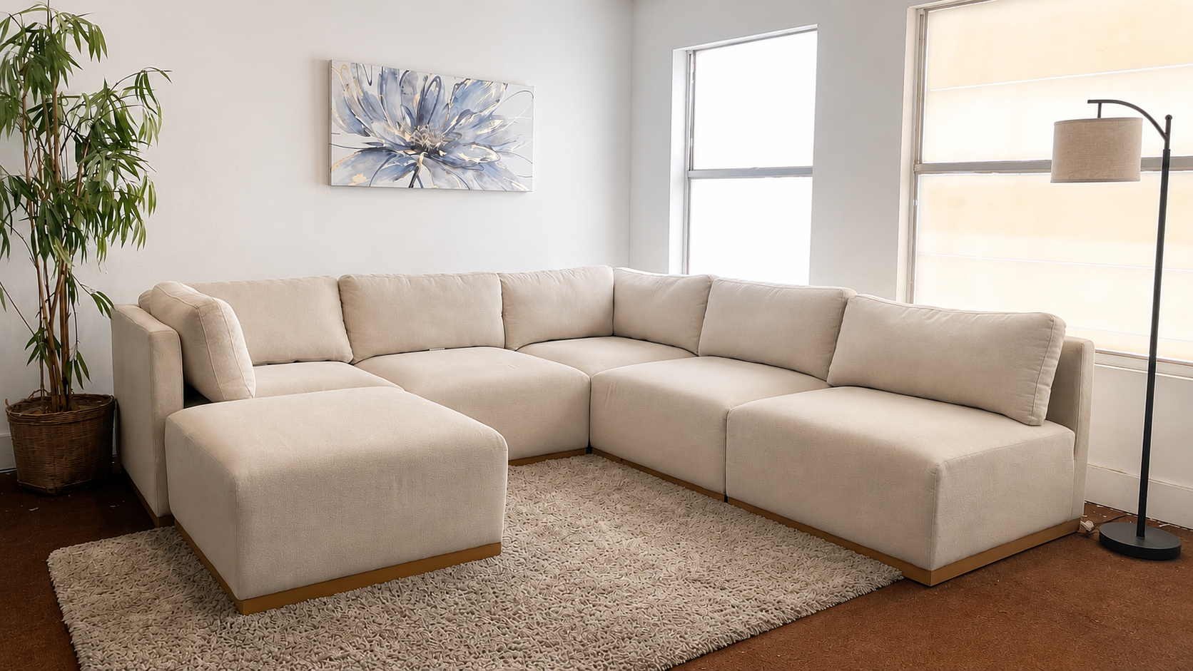 Modular Henredon 6-Piece Sectional