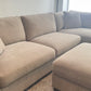 Thomasville Walsen Fabric Sectional w/ Storage Ottoman