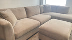 Thomasville Walsen Fabric Sectional w/ Storage Ottoman