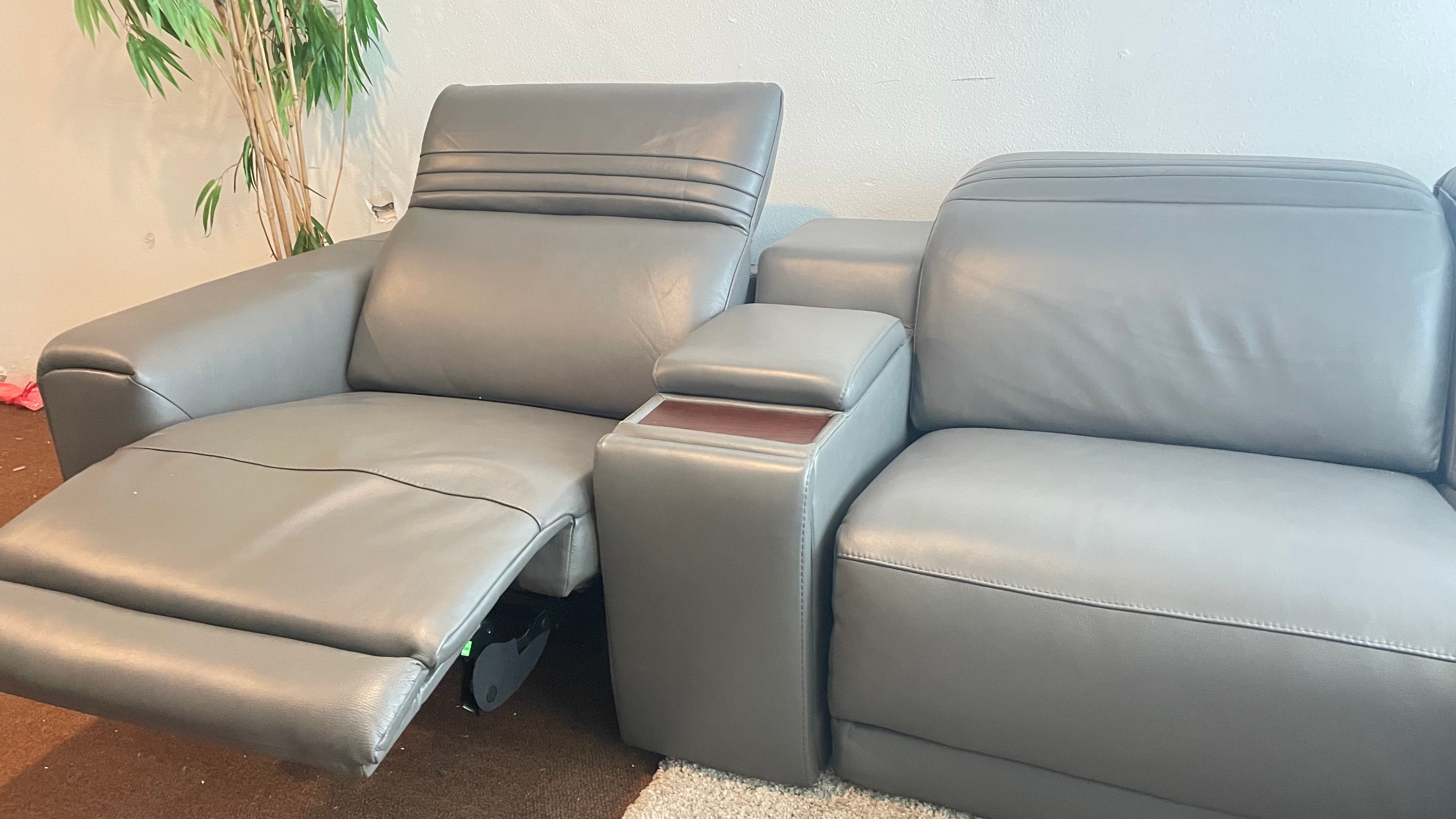 Karson Modular Leather Powered Reclining Sectional