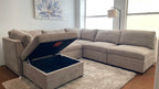 Thomasville Tisdale Modular Sectional w/ Storage Ottoman