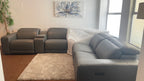 Karson Modular Leather Powered Reclining Sectional