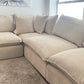 Sereen Cream Fabric Cloud Sectional
