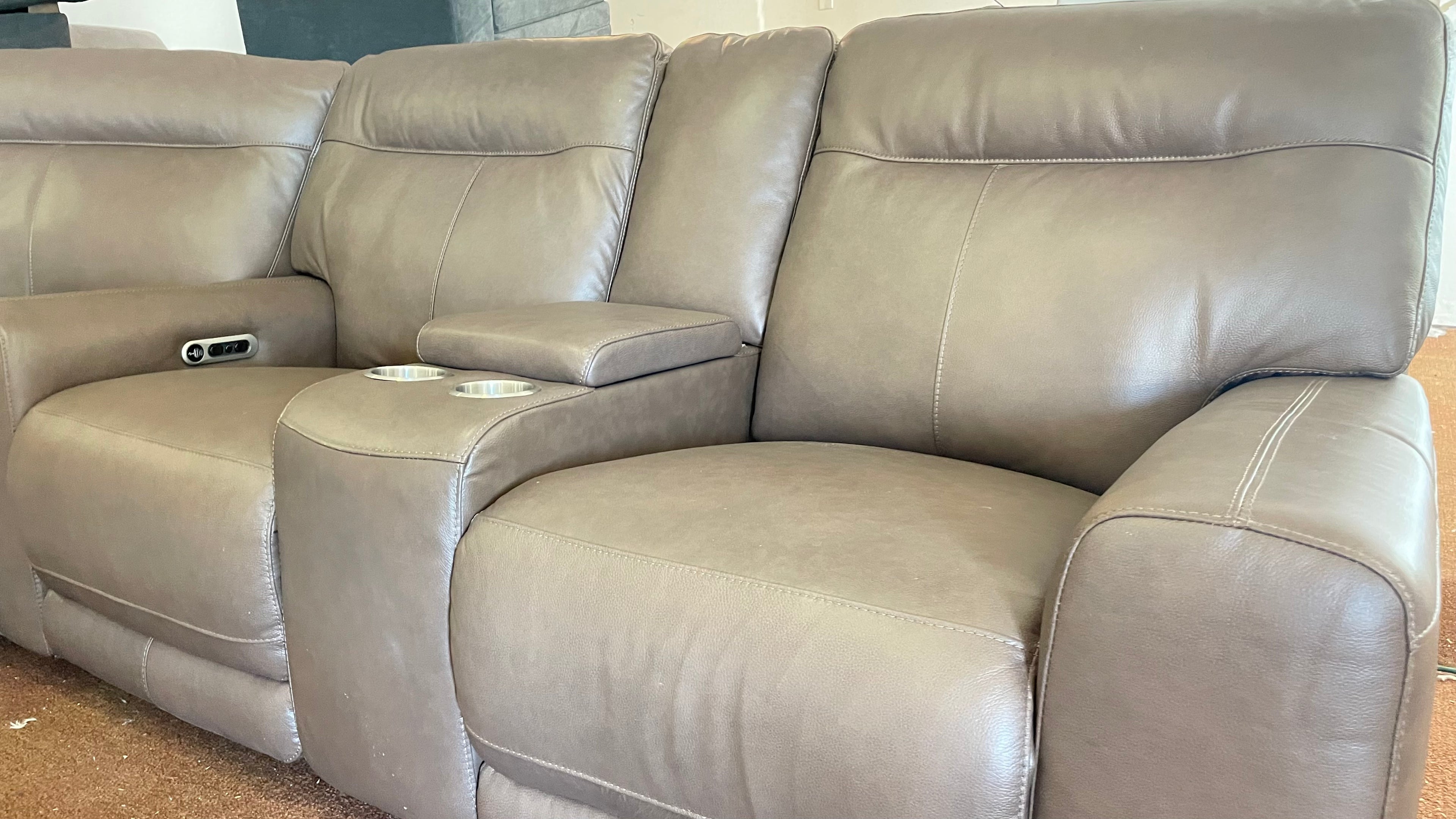 Atlas Top Grain Leather Sectional