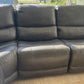 Wylder Leather Power-Reclining Sectional