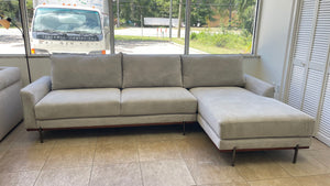 Myla 2-Piece White Sectional