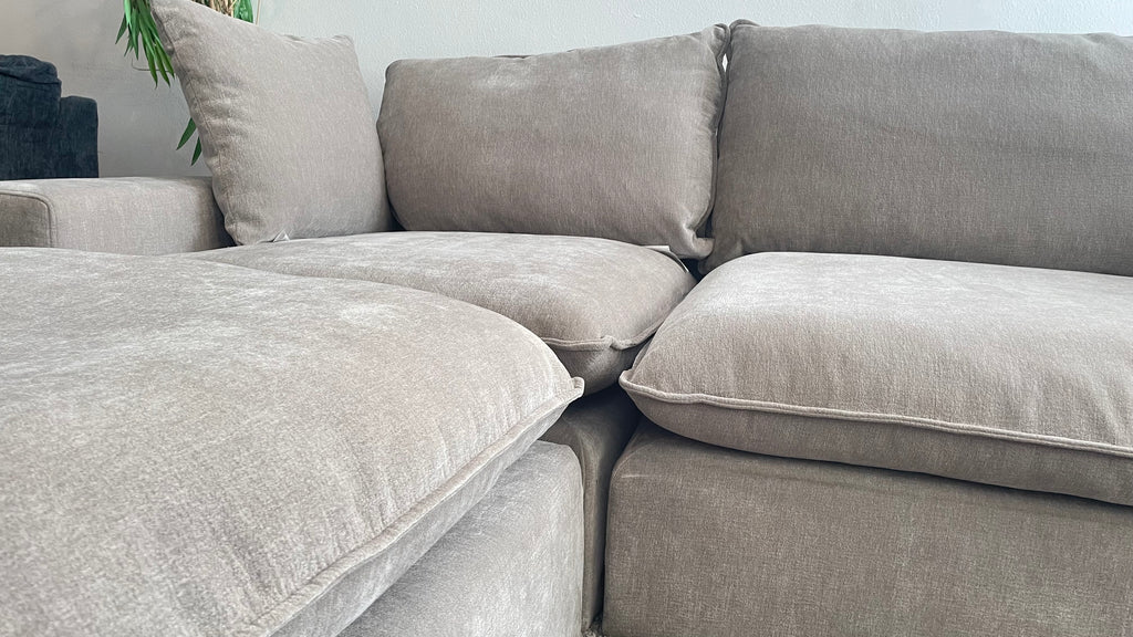 Sereen 6-piece Fabric Modular Sectional, Taupe