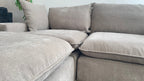 Sereen 6-piece Fabric Modular Sectional, Taupe