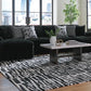 Midnight-Madness 3-Piece Sectional with Double-Chaise