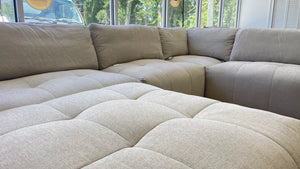 Modular Paige Fabric Sectional w/ Ottoman