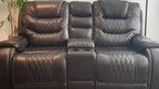 Sandia Leather Powered Loveseat