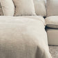 Sereen Cream Fabric Cloud Sectional