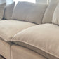 Sereen Cream Fabric Cloud Sectional