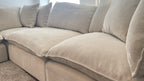 Sereen Cream Fabric Cloud Sectional