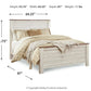 Willowton Queen Bed with Dresser & Mirror