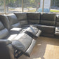 Wylder Leather Power-Reclining Sectional