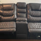Sandia Leather Powered Loveseat
