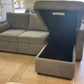 Coddle Sleeper Sofa w/ Reversible Chaise (grey)