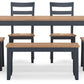 Gesthaven Dining Room Table Set (6/CN)