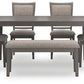 Wrenning Dining Room Table Set (6/CN)