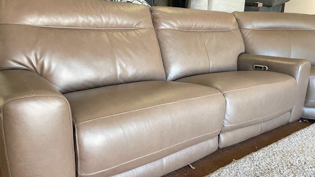 Atlas Top Grain Leather Sectional