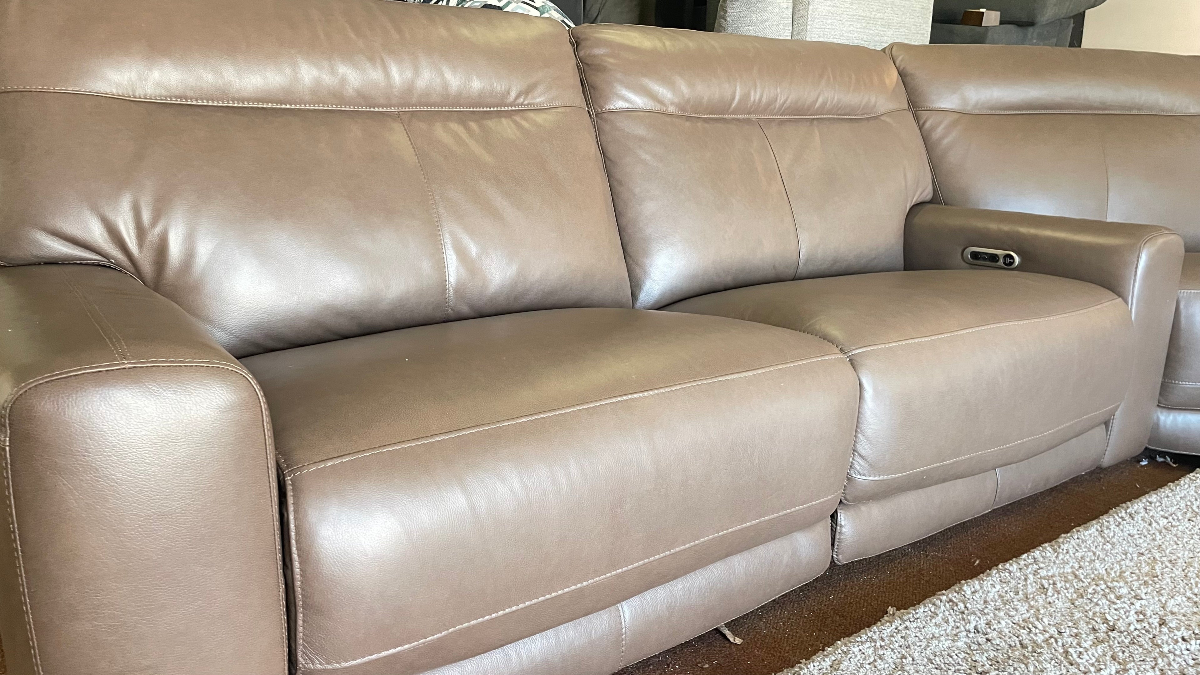 Atlas Top Grain Leather Sectional