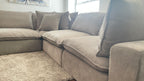 Sereen 6-piece Fabric Modular Sectional, Taupe