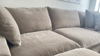 Sereen 6-piece Fabric Modular Sectional, Taupe