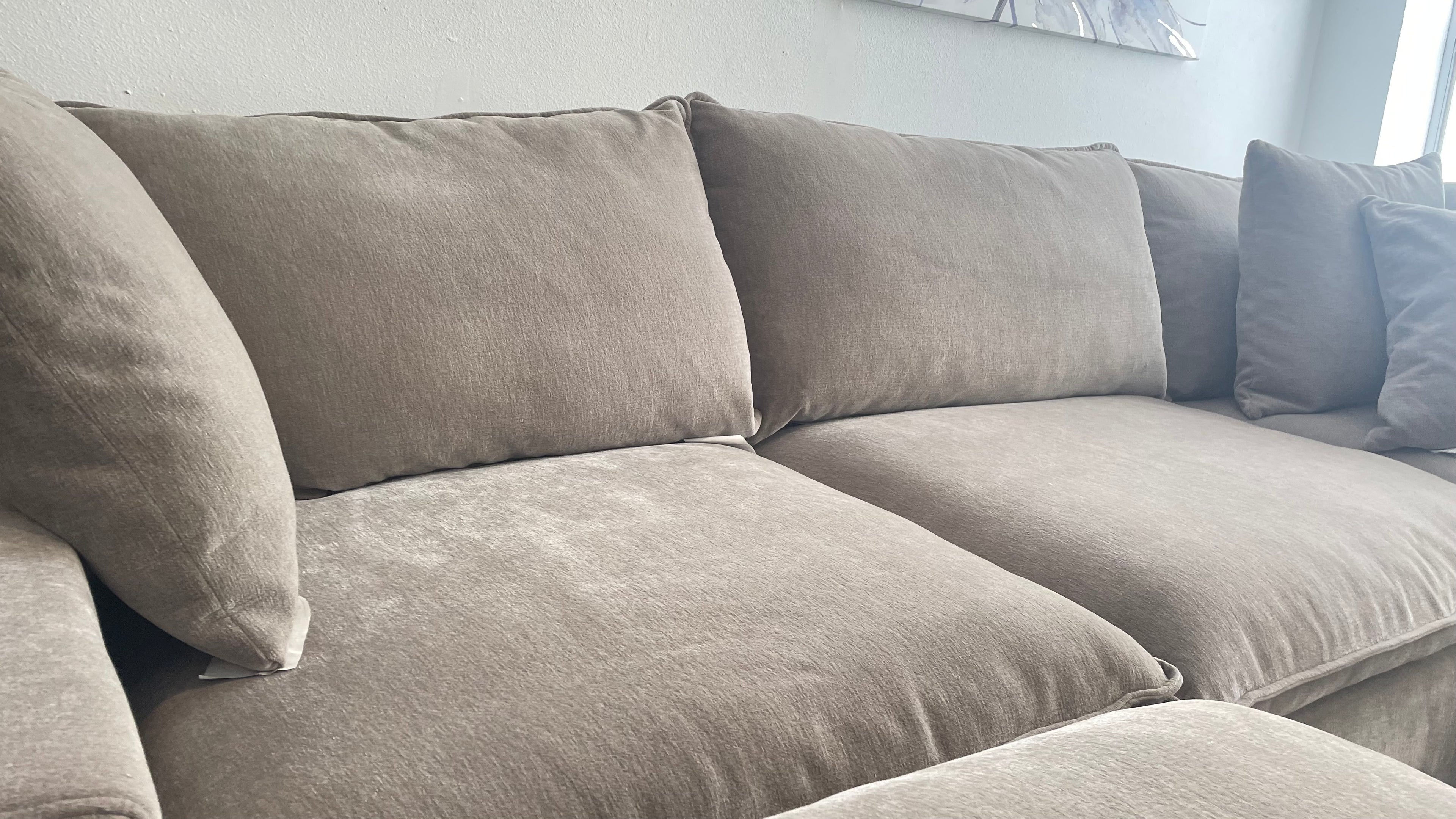 Sereen 6-piece Fabric Modular Sectional, Taupe