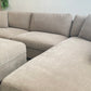 Thomasville Walsen Fabric Sectional w/ Storage Ottoman