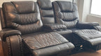Sandia Leather Powered Loveseat