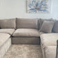 Serene 6-piece Fabric Modular Sectional, Taupe