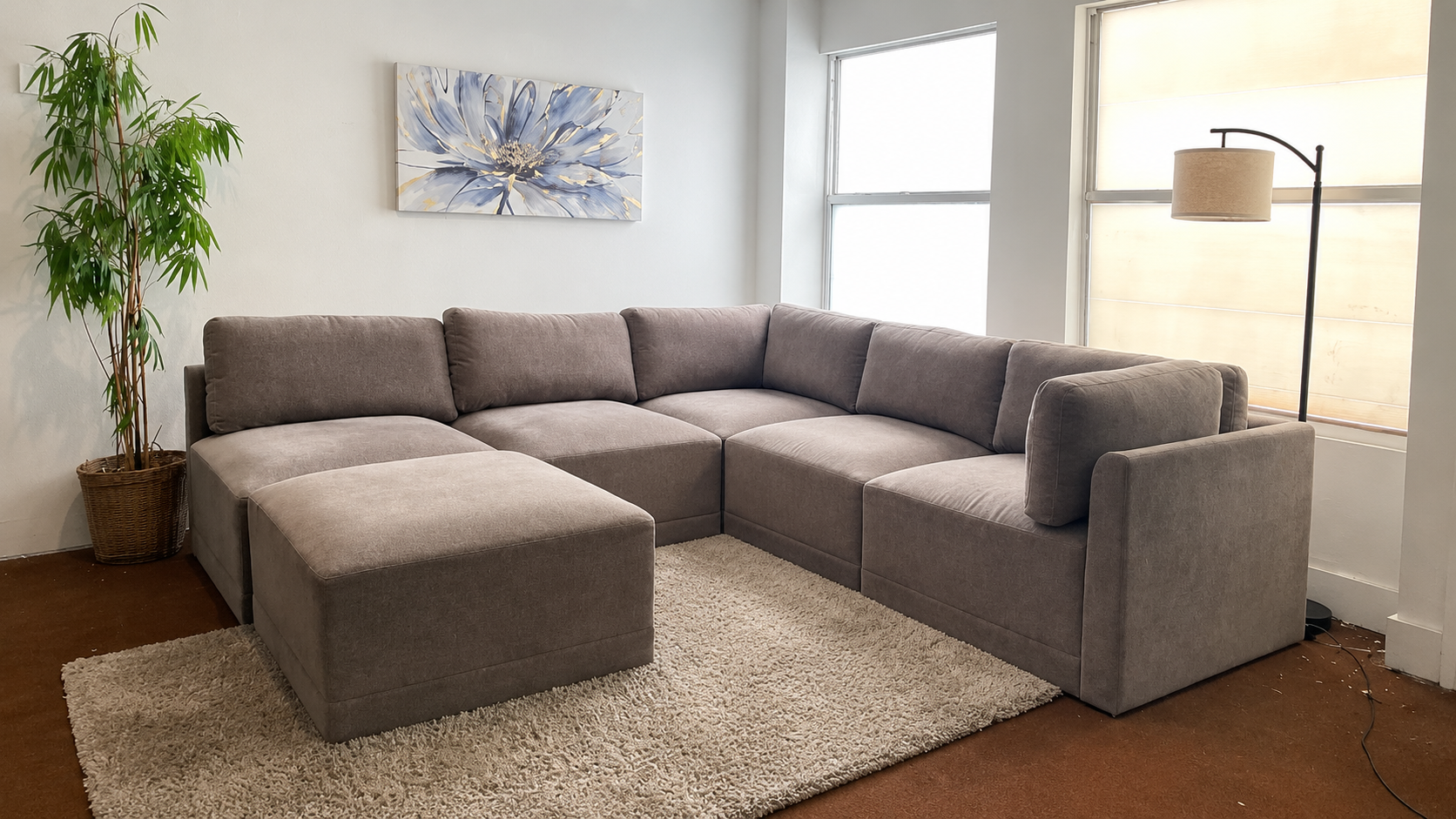 Fallon 6-Piece Modular Sectional w/ Ottoman