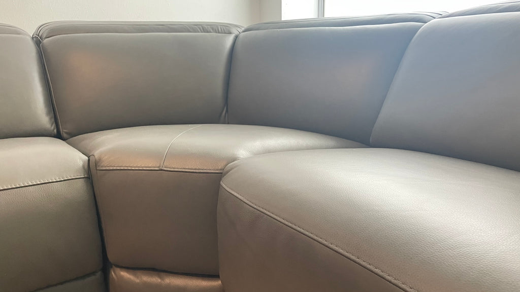 Karson Modular Leather Powered Reclining Sectional