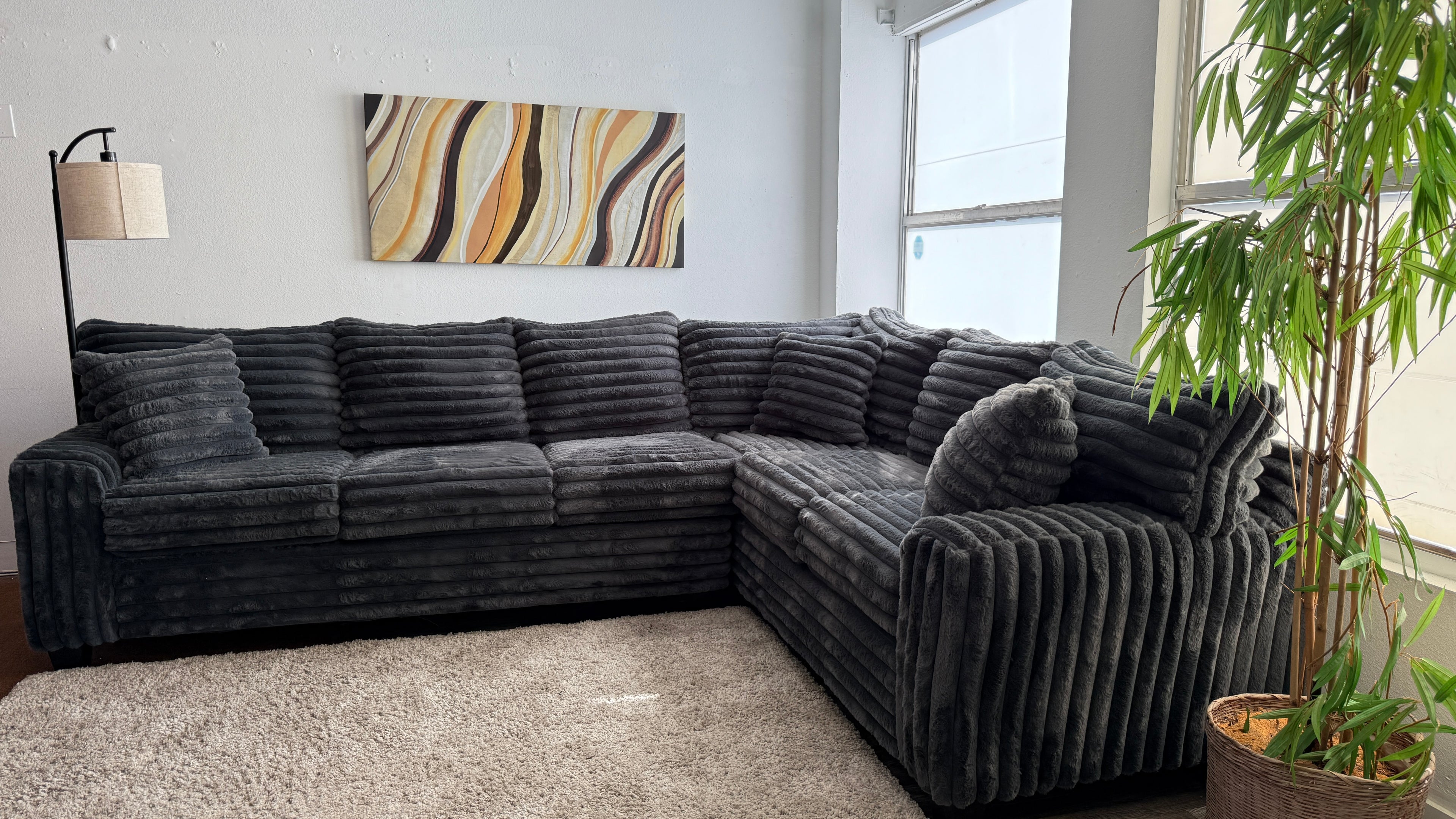 Koala Fluffy L-Shaped Sectional