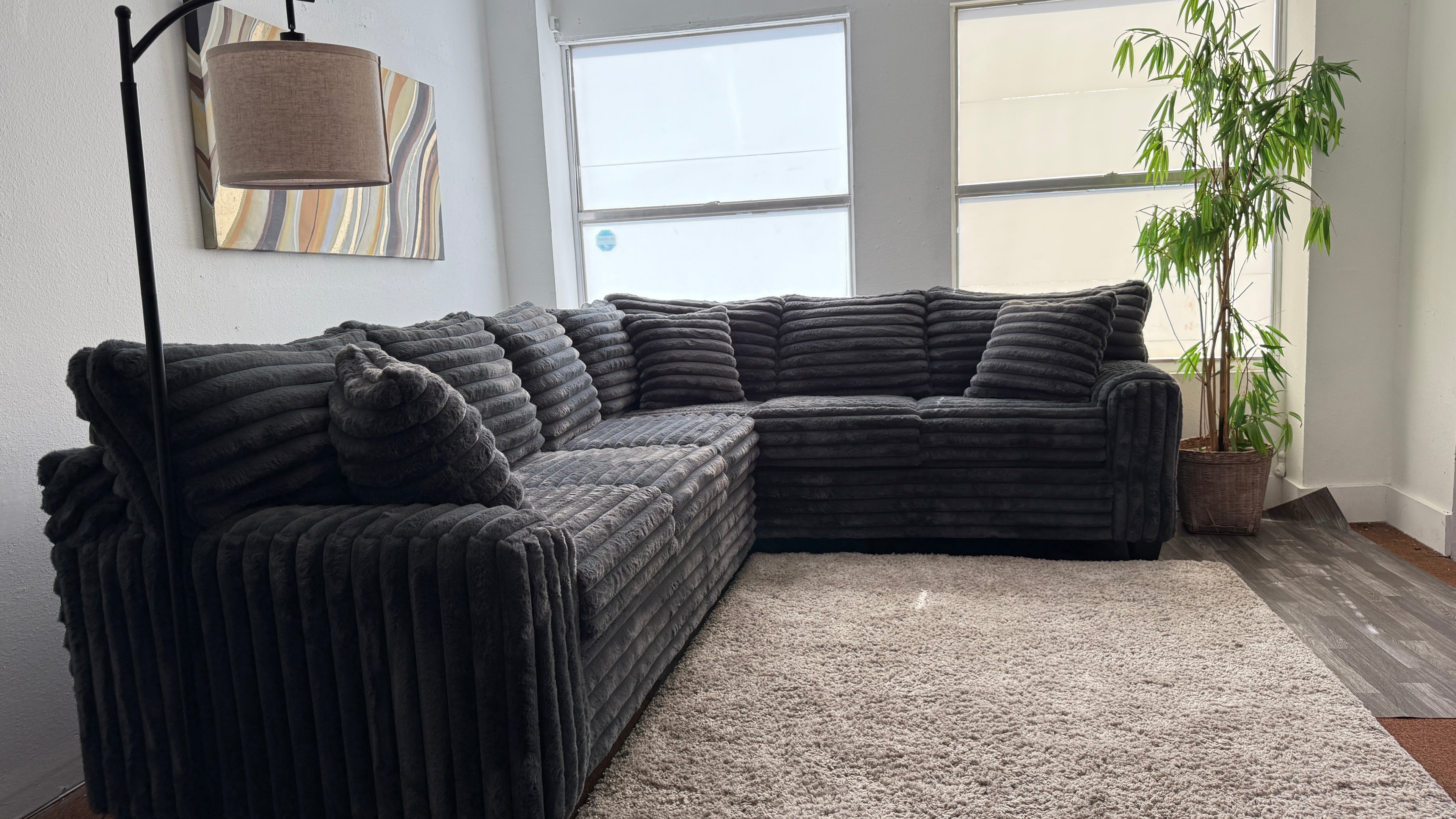 Koala Fluffy L-Shaped Sectional