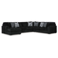 Midnight-Madness 4-Piece Sectional with Chaise