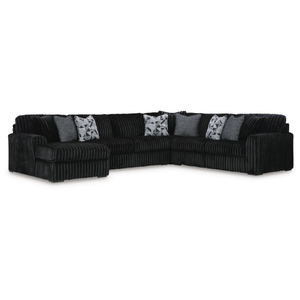 Midnight-Madness 4-Piece Sectional with Chaise